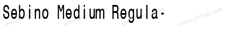 Sebino Medium Regula字体转换